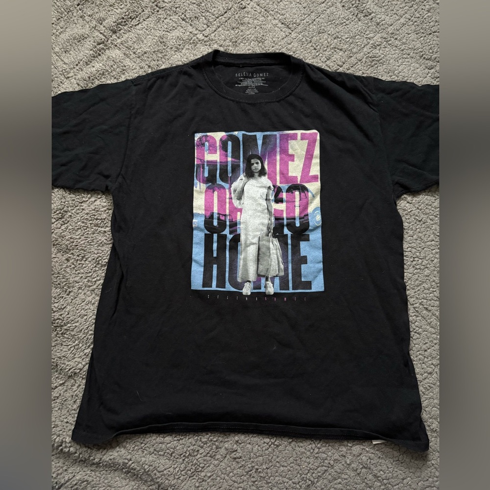 Selena Gomez Black Short Sleeve Tee